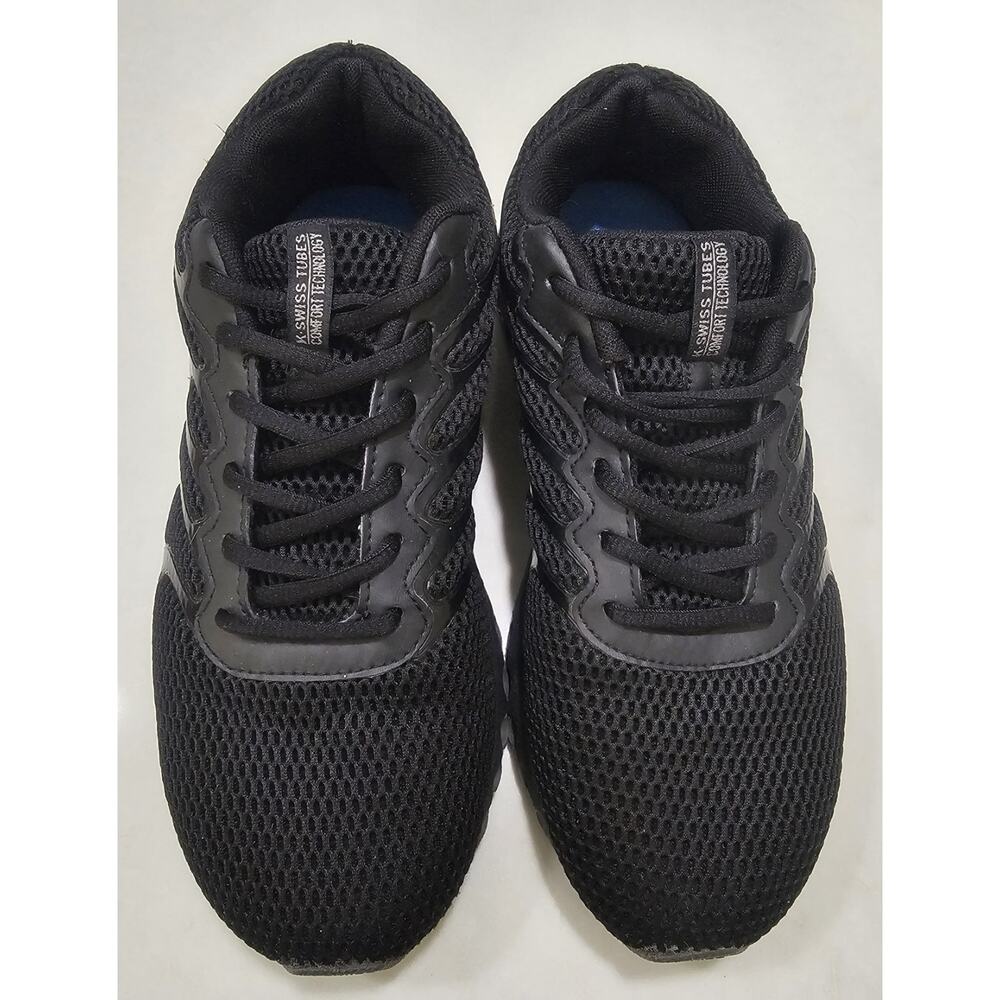 K-Swiss Tubes Men’s Size 10 Black Running Fitness Shoes Comfort 97112-011-W